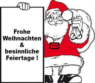 Besinnliche Weihnachten und frohe Feiertage!